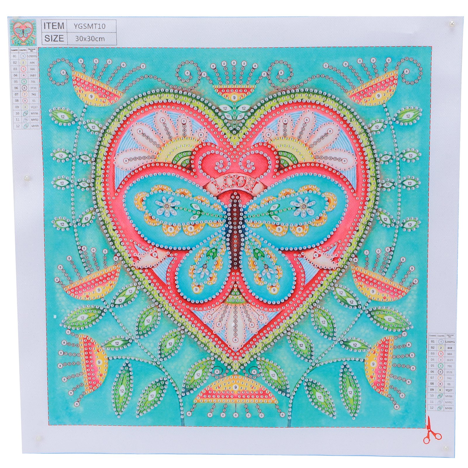 Diamantzeichnung 5d Leuchtpunktbohrer Kreuzstich Handwerk Wanddekoration Herstellungswerkzeug (5dygsmt10 )