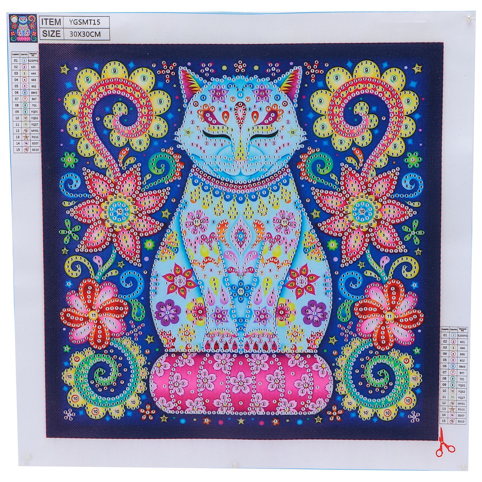 Diamantzeichnung 5d Leuchtpunktbohrer Kreuzstich Handwerk Wanddekoration Herstellungswerkzeug (5d-ygsmt15 )