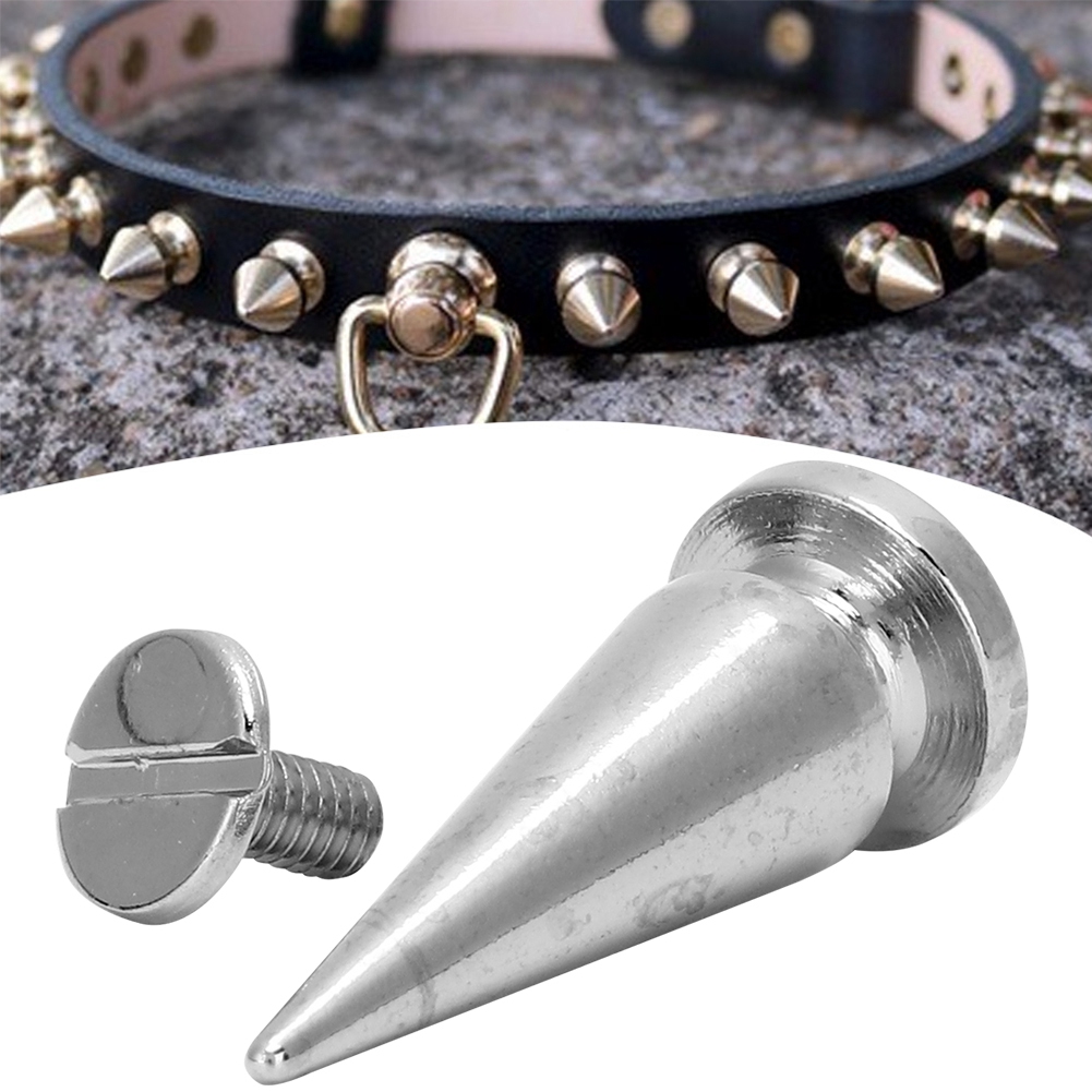 10er-set Kupferkugelnieten 10 X 26 Mm Mit Schrauben Für Diy-ledertaschen Und Schuhe (silber)