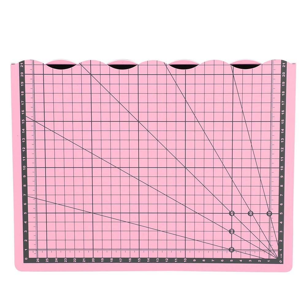 A3 Faltbare Schneidematte Aus Pvc-verbundmaterial Mit Weißem Kern, Selbstheilend, Diy-handarbeitswerkzeug (rosa)