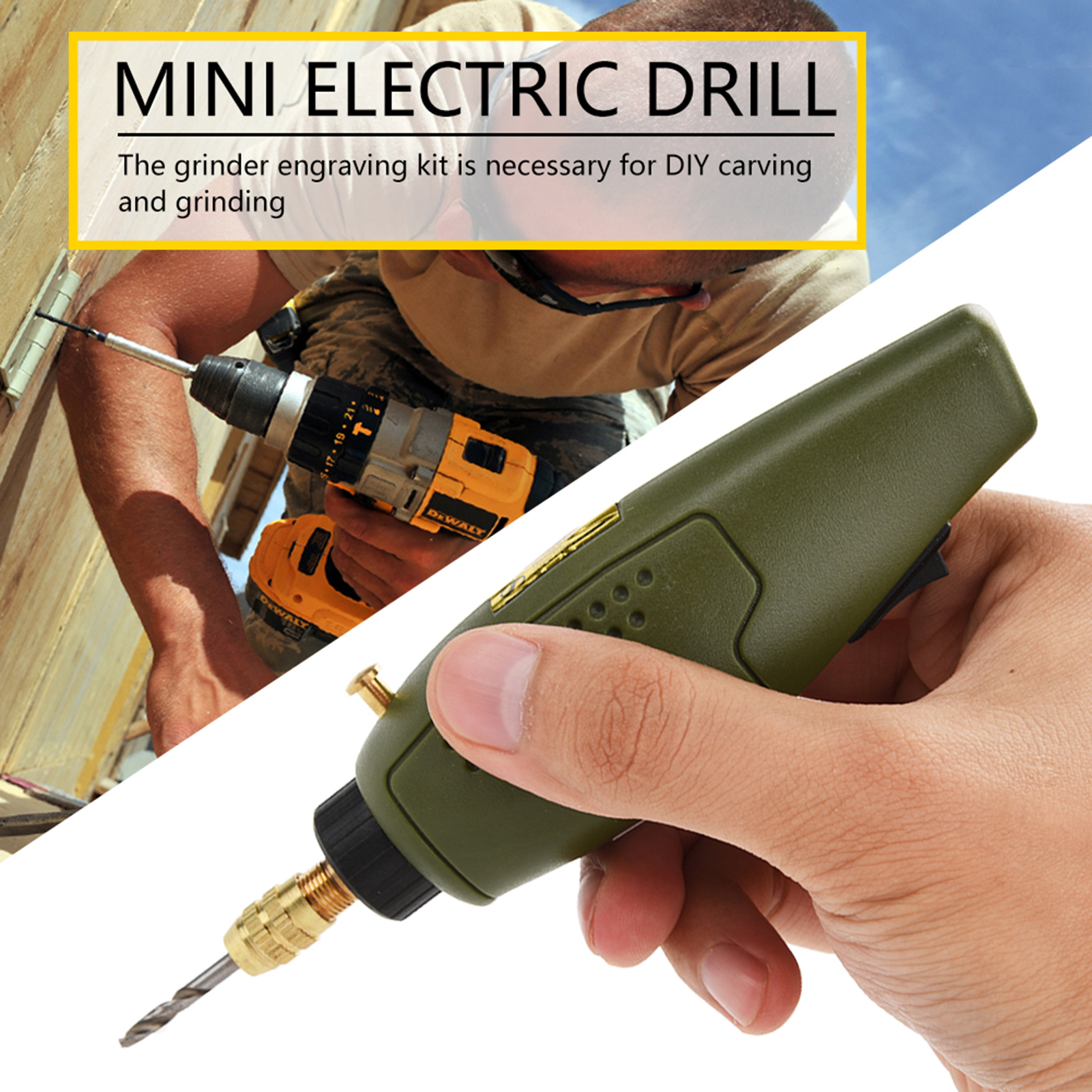 Mini-elektro-schnitz-, Polier- Und Gravierstift, Handbohrmaschine, Rotationsschleifer-werkzeuge