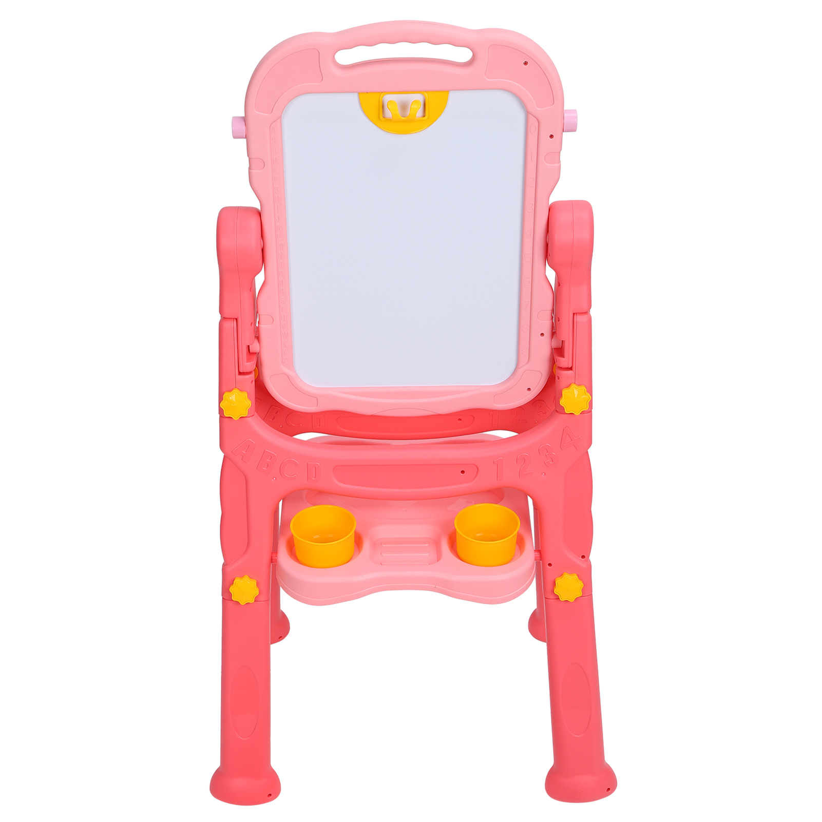 Kinderstaffelei Aus Pp-kunststoff, Doppelseitig, Magnetisch, Höhenverstellbar (rosa)