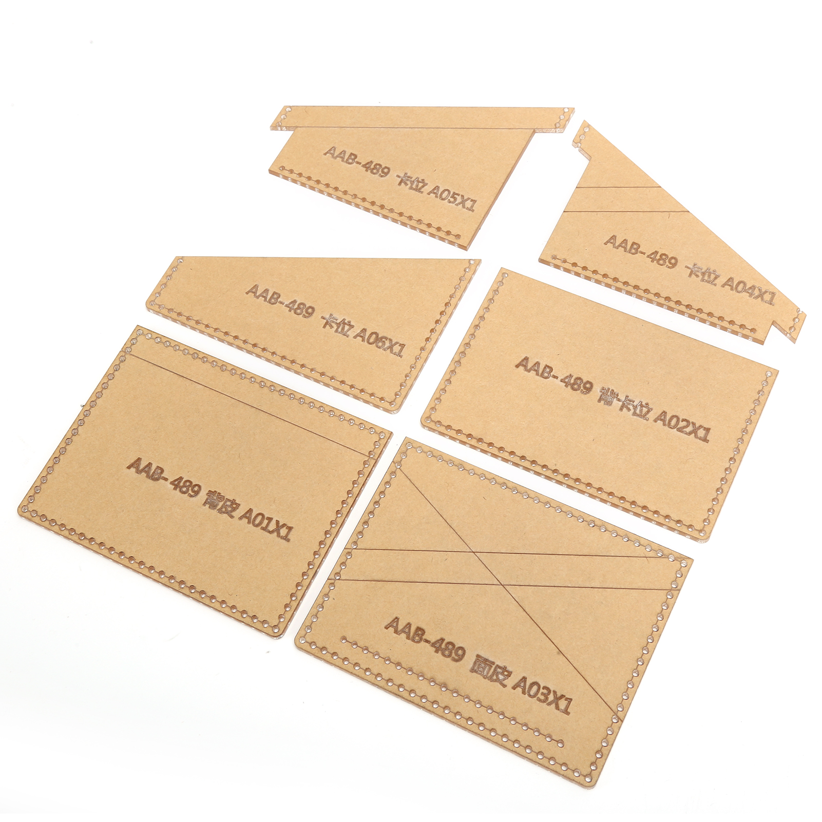 Schablonen-set Für Transparente Acryl-geldbörsen, Lederhandwerk, Diy-werkzeug