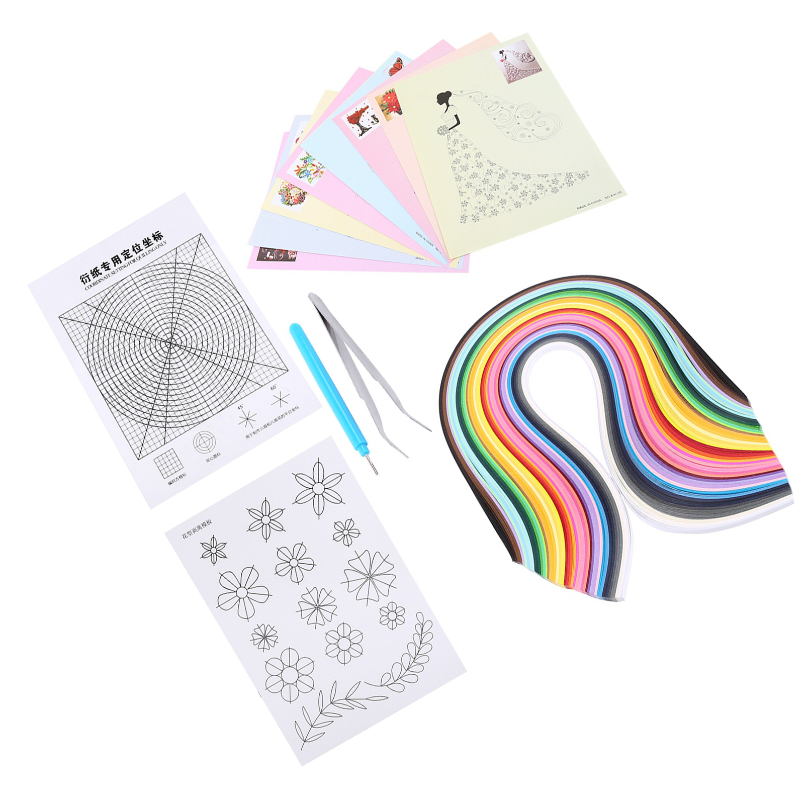 6-in-1 Diy-papierquilling-werkzeugset Zum Basteln Und Dekorieren
