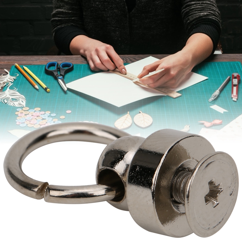 20er-set Drucknieten 9 Mm Messing O-ring-kopf Knopfnieten Für Lederarbeiten (silber)