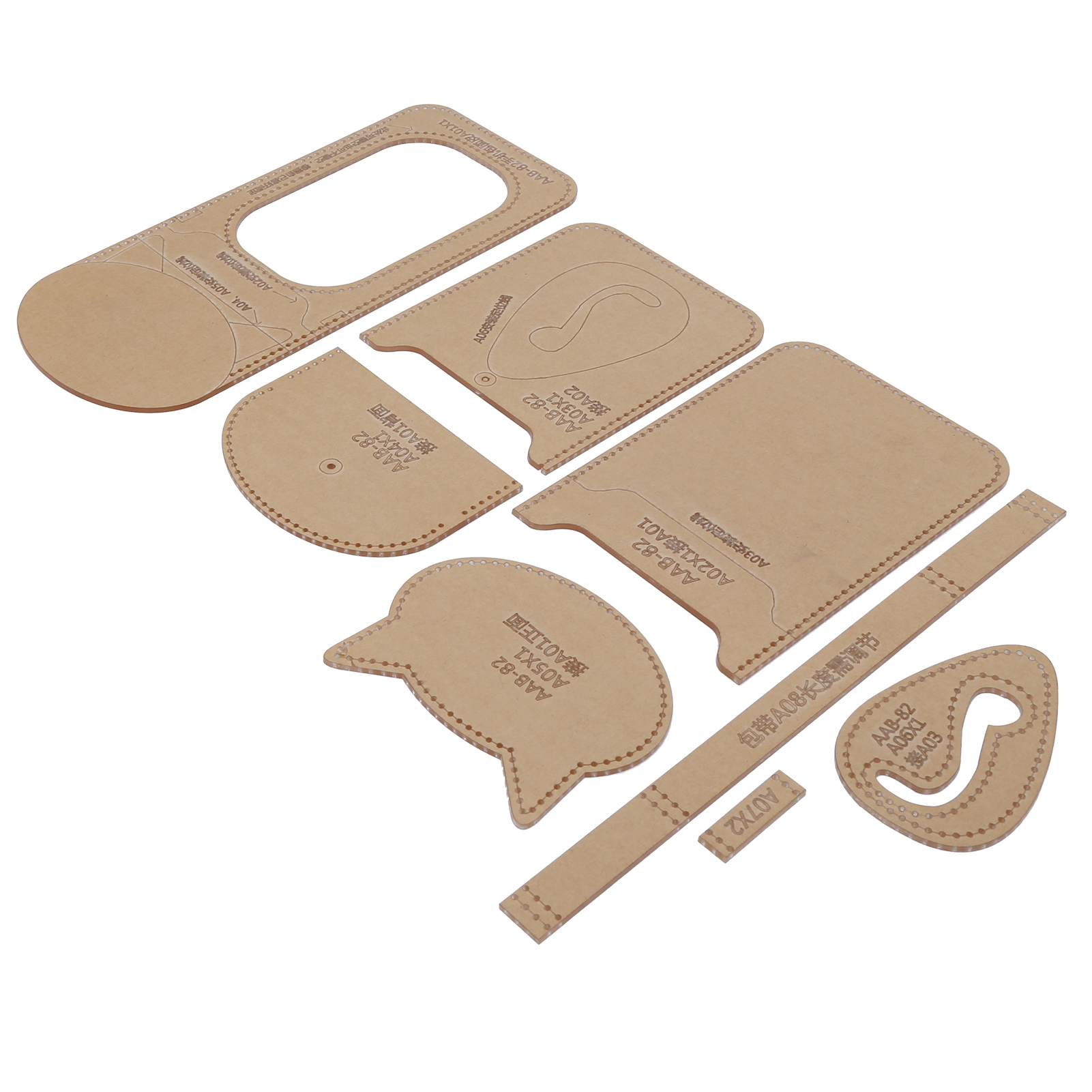 Acryl-schablone, Langlebig, Transparent, Klar, Diy-geldbörsen-schablone Für Dekorative Anhänger, Handytaschen