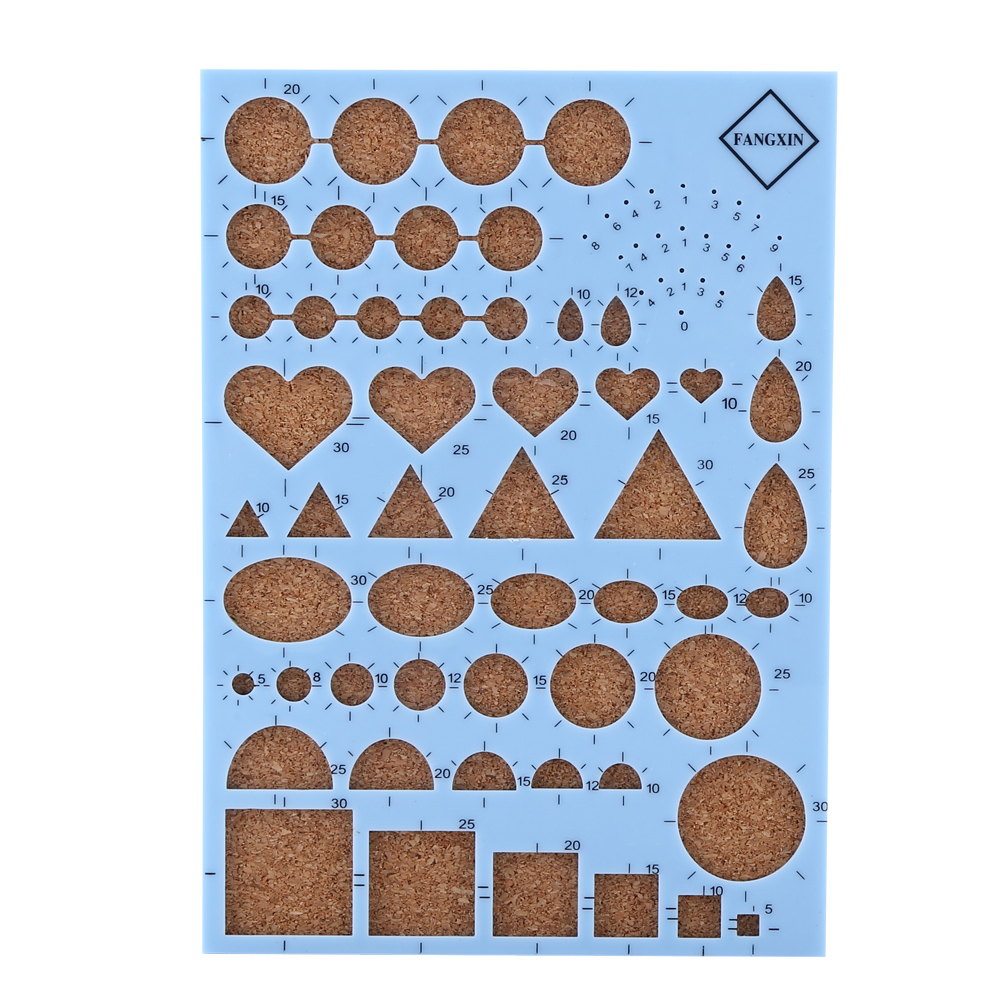 Diy-papierbastelschablonenbrett, Pinzette, Stecknadeln, Schlitzstift, Quilling-werkzeugset (blau)