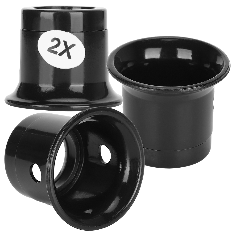3-teiliges Set Juwelierlupen Mit Ösenverschluss, 2-fache Vergrößerung, Vergrößerungsglas Für Schmuck- Und Uhrenreparaturen