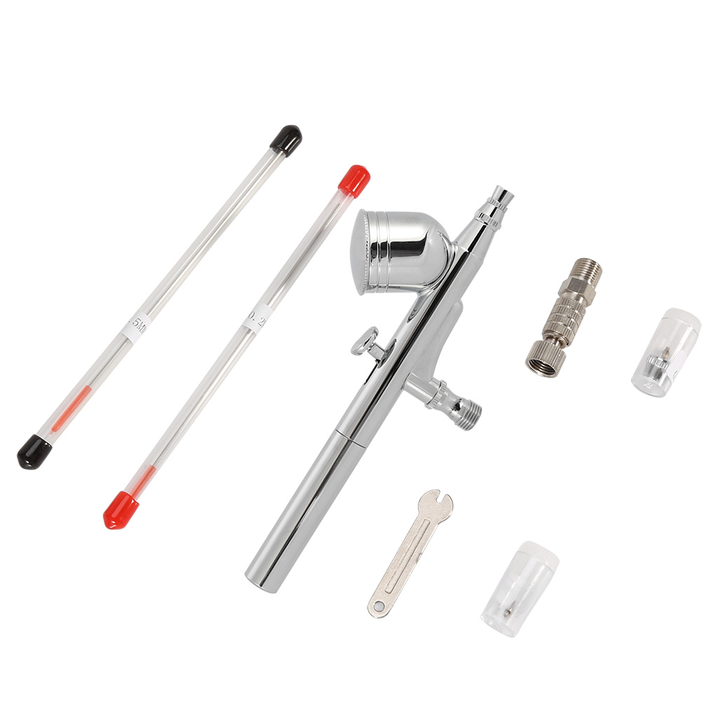 Schwerkraft-airbrush-set Mit Doppelwirkung, Farbspritzpistole Für Tortendekoration/nagelkunst (470t)