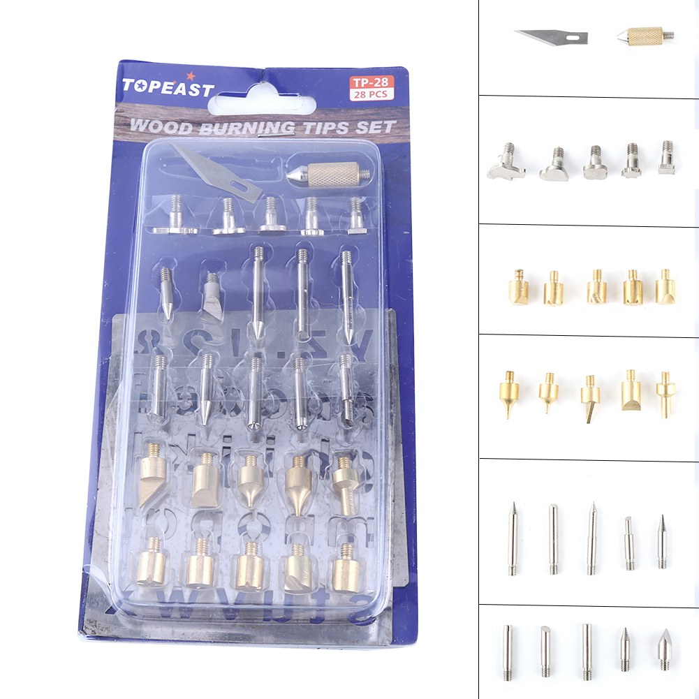 1 Set Brennspitzen Für Holzbearbeitung Und Löten, Alphabet, Zahlen, Symbole, Schablonen