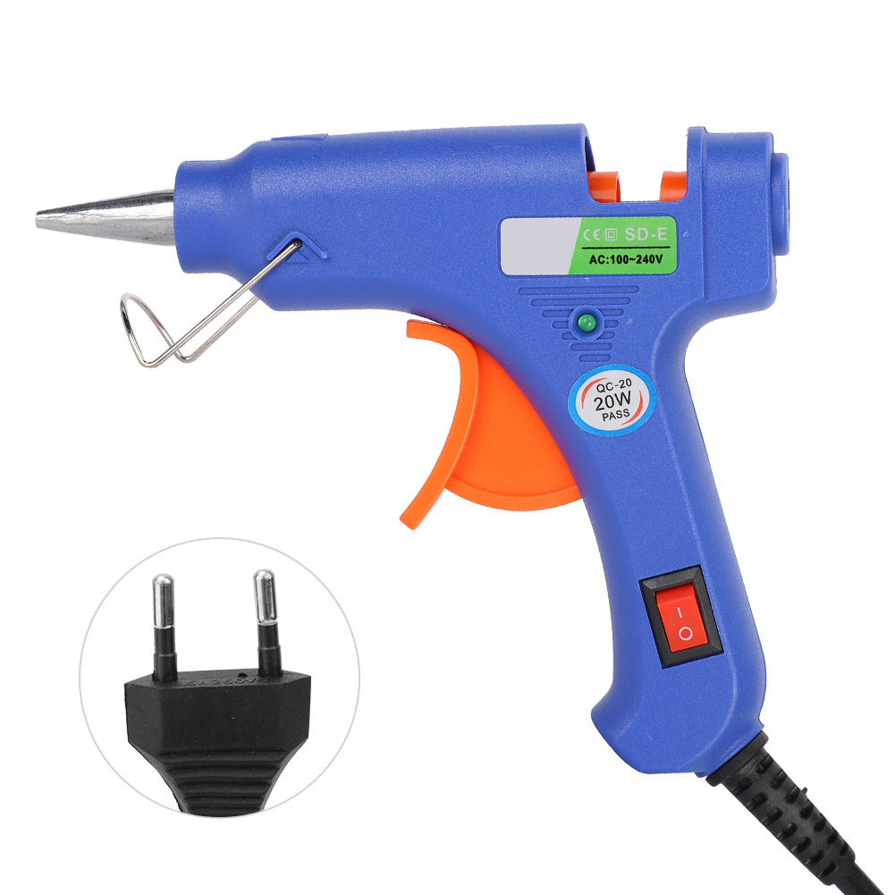 20-w-heißklebepistole, Universell Einsetzbar, Für Diy-herstellung, Elektrisch, Professionell, 110–240 V, Eu-stecker