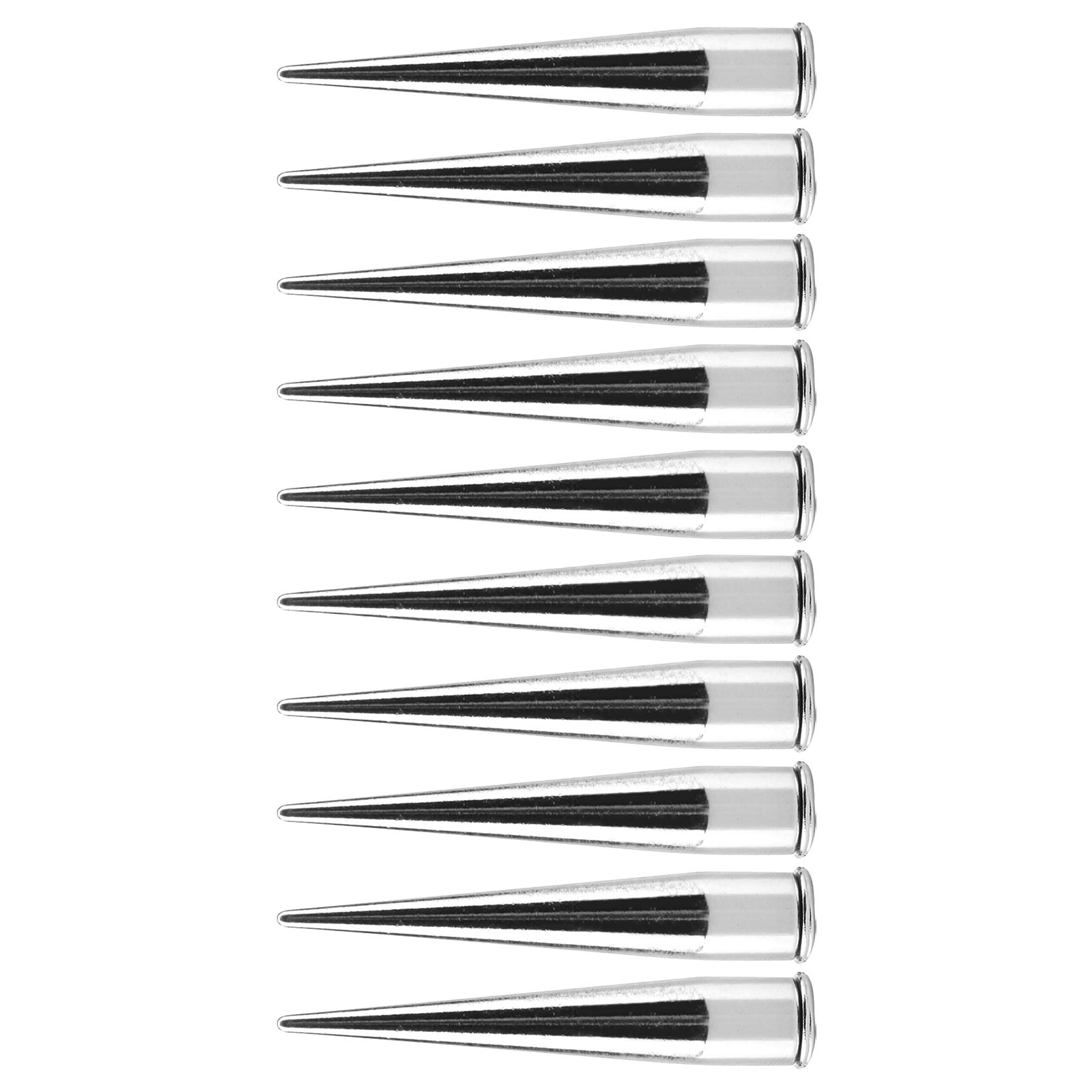 Mm 10er-set Metallnieten Und -stifte Mit Schraubverschluss Für Diy-lederarbeiten (silber)