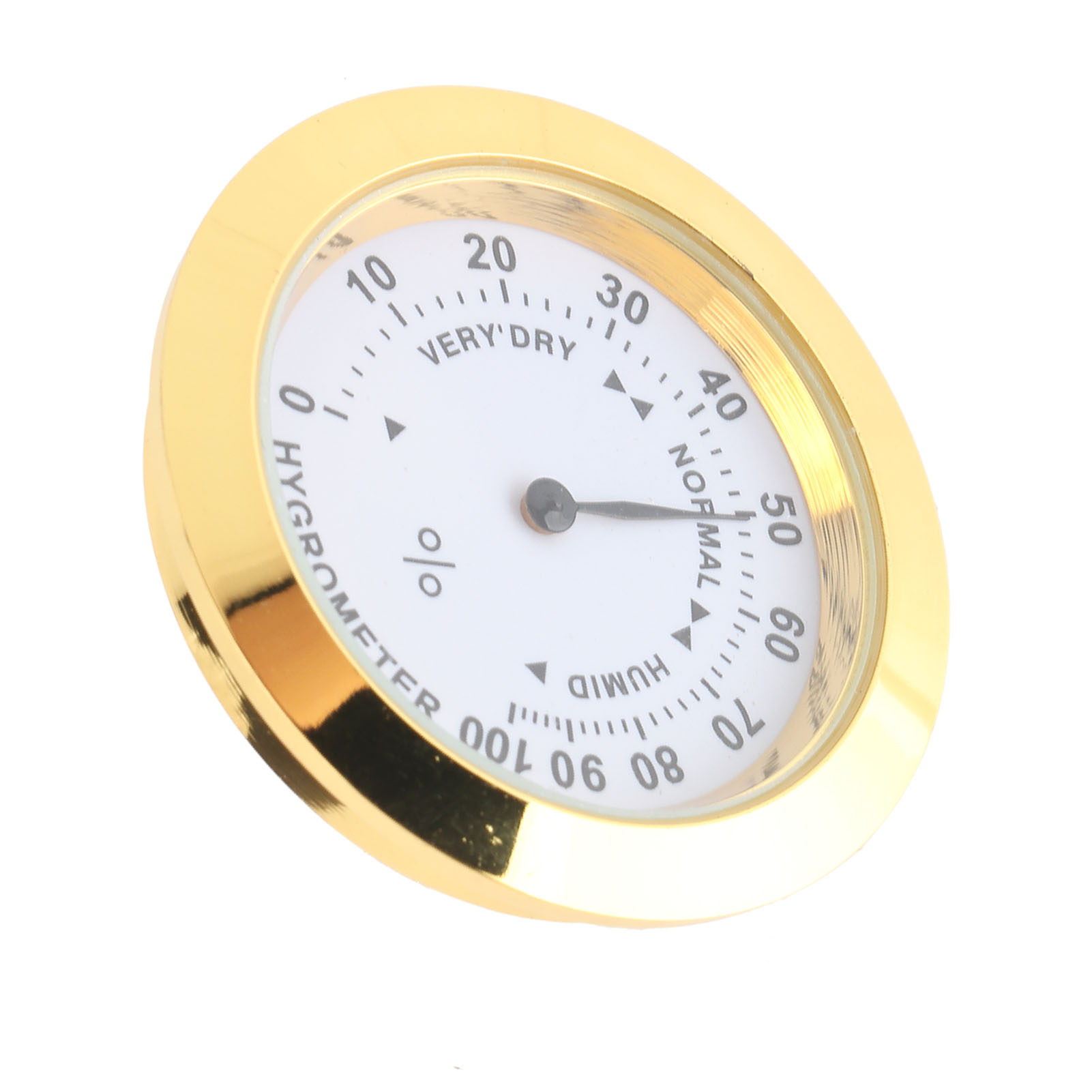 Geigenkoffer-hygrometer Aus Legierung, Mini-gitarren-feuchtigkeitsmesser, Rundes Hygrometer Für Musikinstrumente