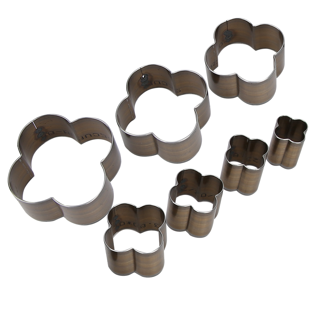 7-teiliges Lederstanzen-set Aus Hochkohlenstoffhaltigem Stahl, Ideal Zum Ausstanzen Und Basteln.