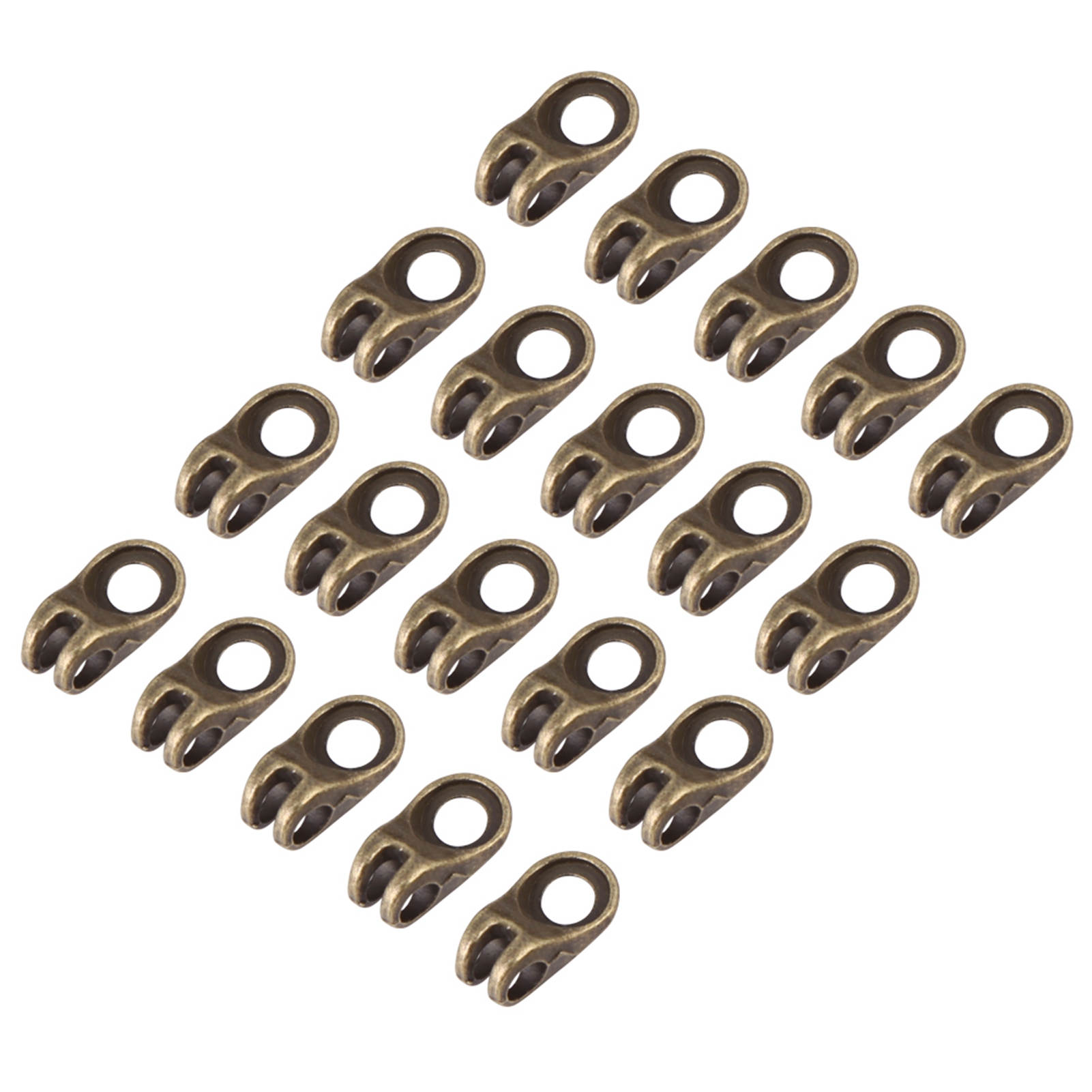 20x Stiefelschnürhaken, Schnürsenkelbefestigungen, Schnallen Mit Nieten Für Reparatur/camping/wandern/klettern (bronze)