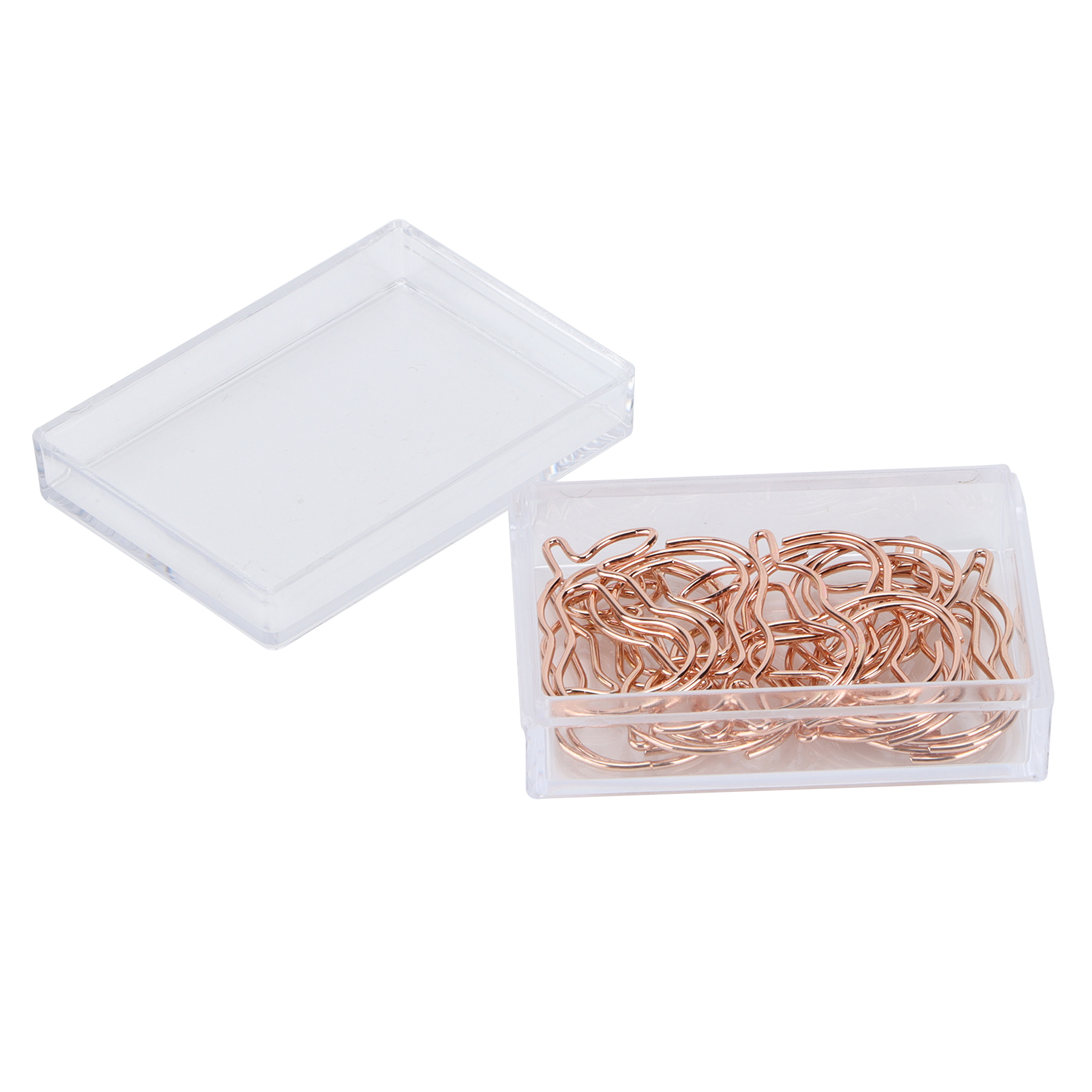 12 Stück Professionelle, Niedliche, Birnenförmige Büroklammern Zur Dokumentenorganisation (roségold)