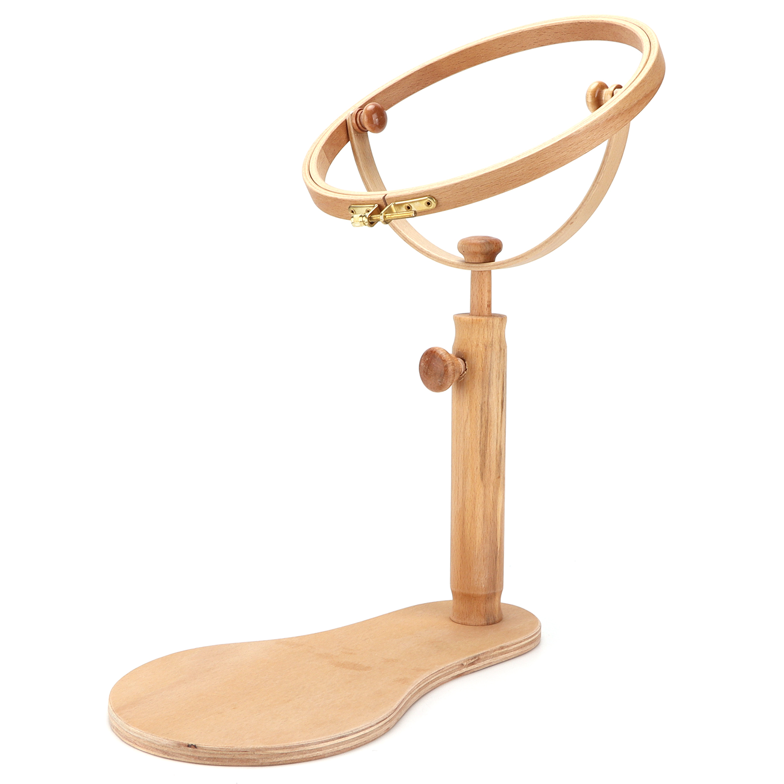 Tragbarer, Verstellbarer Stickrahmenhalter Aus Holz Für Den Schreibtisch
