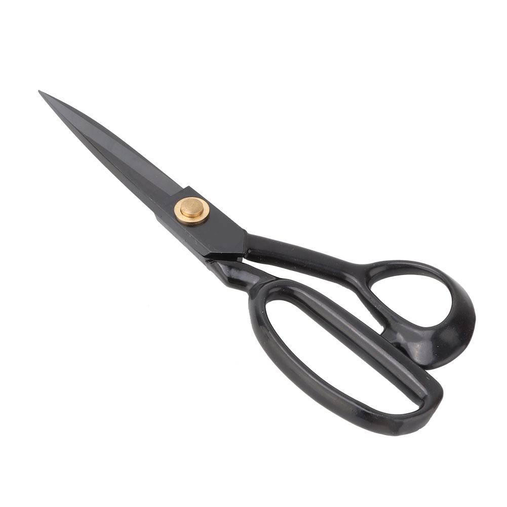Hochwertige Retro-schneiderschere Aus Schwarzem Stahl Für Kleidung, Lederhandwerk Und Nähzubehör (hc-9 Zoll)
