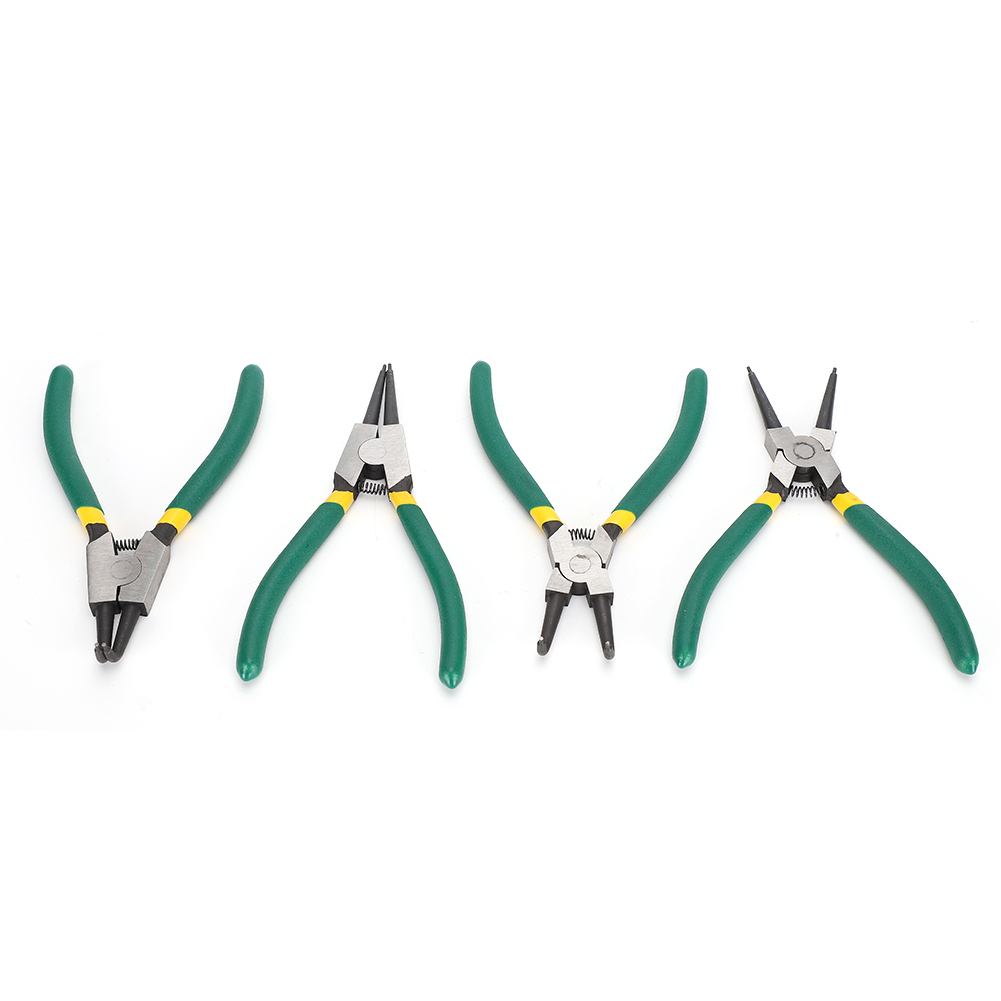 4-teiliges Sprengringzangen-set, Mini-sprengringzange Für Innen- Und Außenringe, Gerade Und Gebogen, 15 Cm