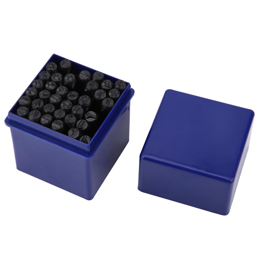 36-teiliges Set 5 Mm Stahl-stempelwerkzeug Für Buchstaben Und Zahlen