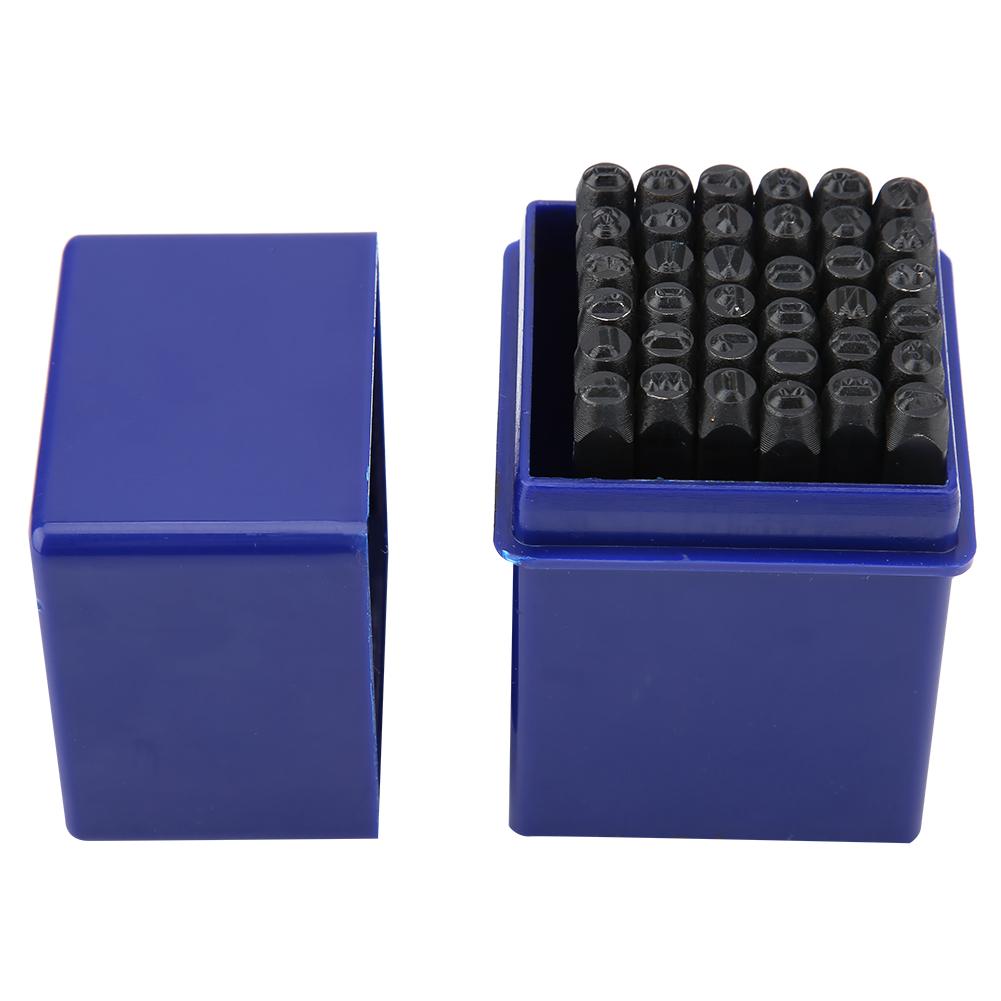 36-teiliges Stempelset Aus 3-mm-stahl Für Buchstaben Und Zahlen