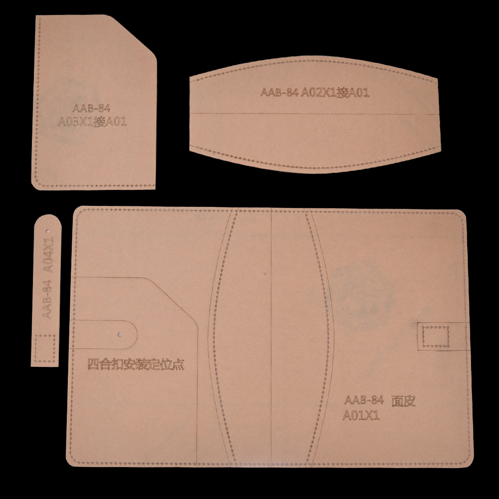 Lederschablonen-set, Transparentes Acryl, Diy-handarbeit, Notizbuchhülle, Bastelwerkzeug