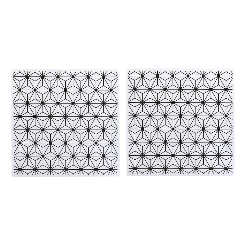 2 Stück Prägefolder Konkav Konvex Scrapbooking Vorlage Für Handarbeit Fotoalbum Dekoration Karte Diy (em198)