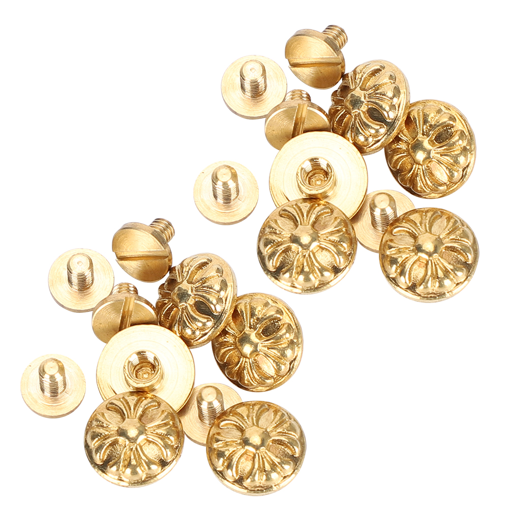 10 Sets Chrysanthemen-nieten, Lederhandwerksnieten, 10 Mm, Dekorationsknöpfe, Diy-zubehör