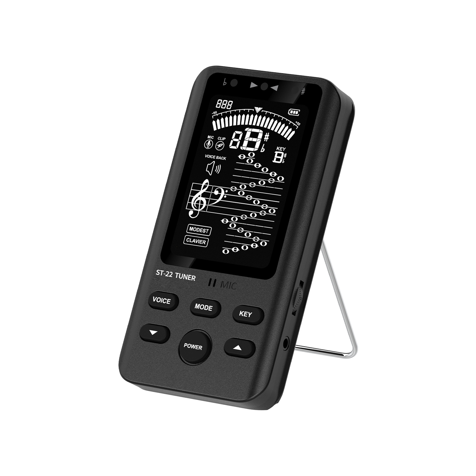 Digitales Stimmgerät Mit Tongenerator Für Präzise Stimmungskorrektur Und Übung – Wiederaufladbares Musikinstrument Für Violine, Saxophon, Klarinette, Cello, Trompete Und Flöte