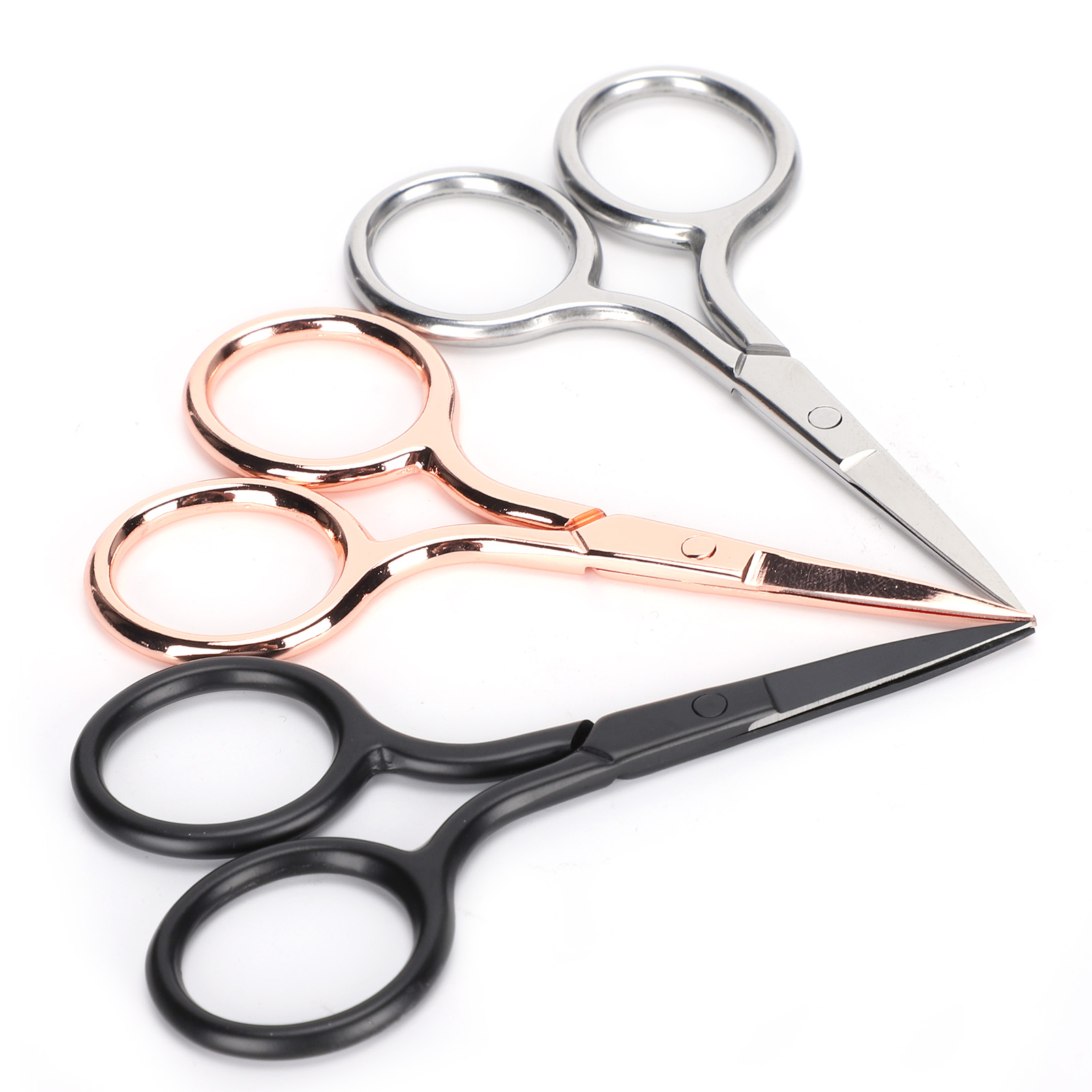 3-teiliges Set Vintage-scheren, Klein Und Tragbar, Zum Trimmen Von Augenbrauen Und Nasenhaaren