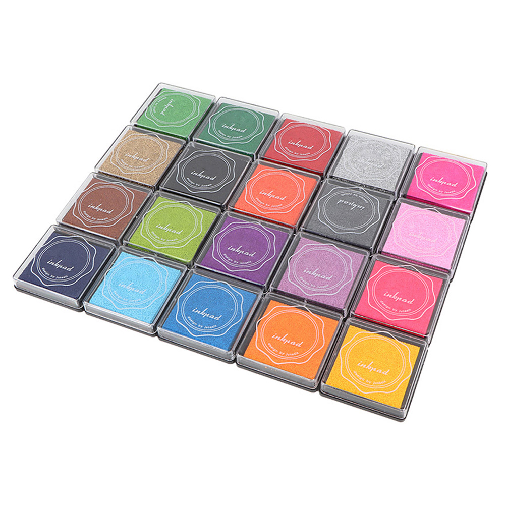 20 Farben Diy Niedliches Buntes Stempelkissen Stempelkissen Für Gummistempel Scrapbook Dekoration