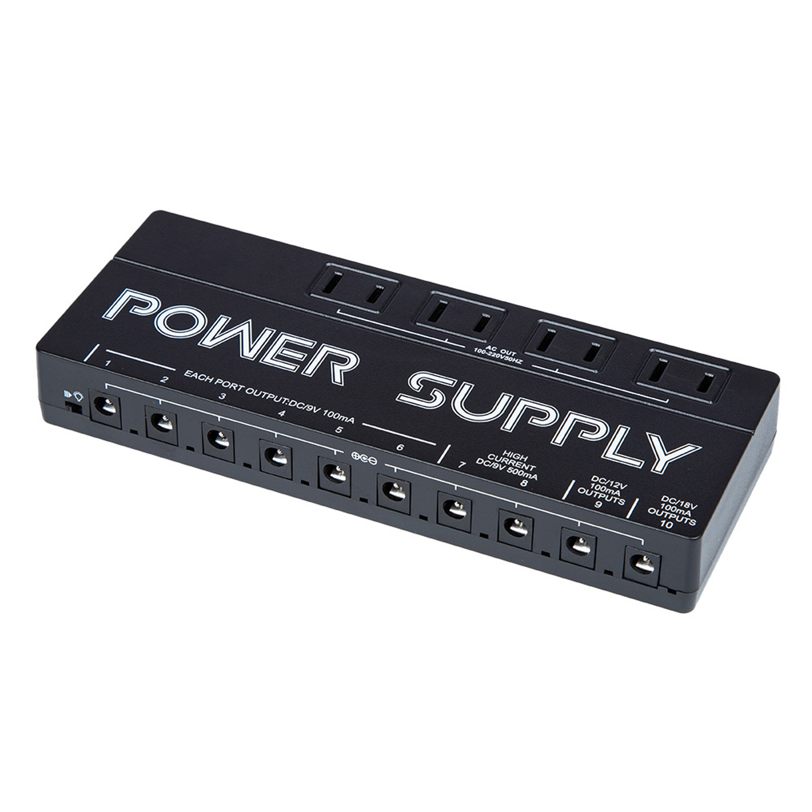 Netzteil Für Gitarren-effektpedale Mit 10 Ausgängen, Rauschunterdrückung, 9 V, 12 V, 18 V, Gehäuse Aus Aluminiumlegierung Für Gitarren- Und Basspedale, Eu-stecker