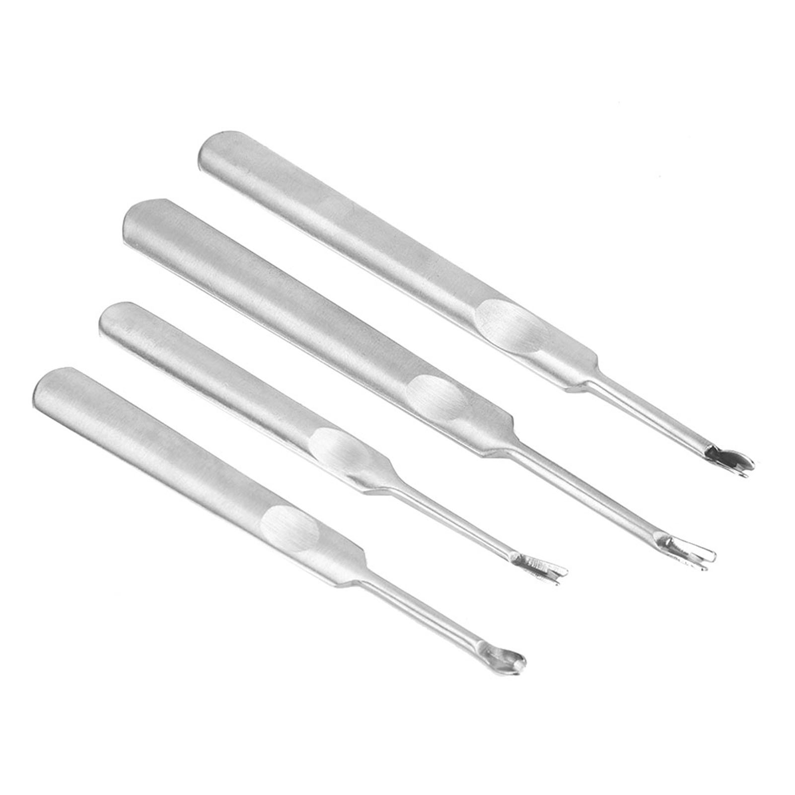 4-teiliges Diy-ledernutfräser-set Aus Edelstahl, Uv-beständig, Lederbearbeitungswerkzeug