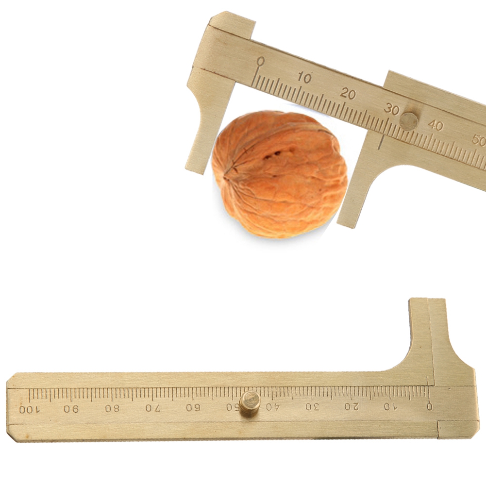 Messschieber Aus Messing, Walnussholz, Armband-messwerkzeug, Schmuckprüfschieber, 10 Cm