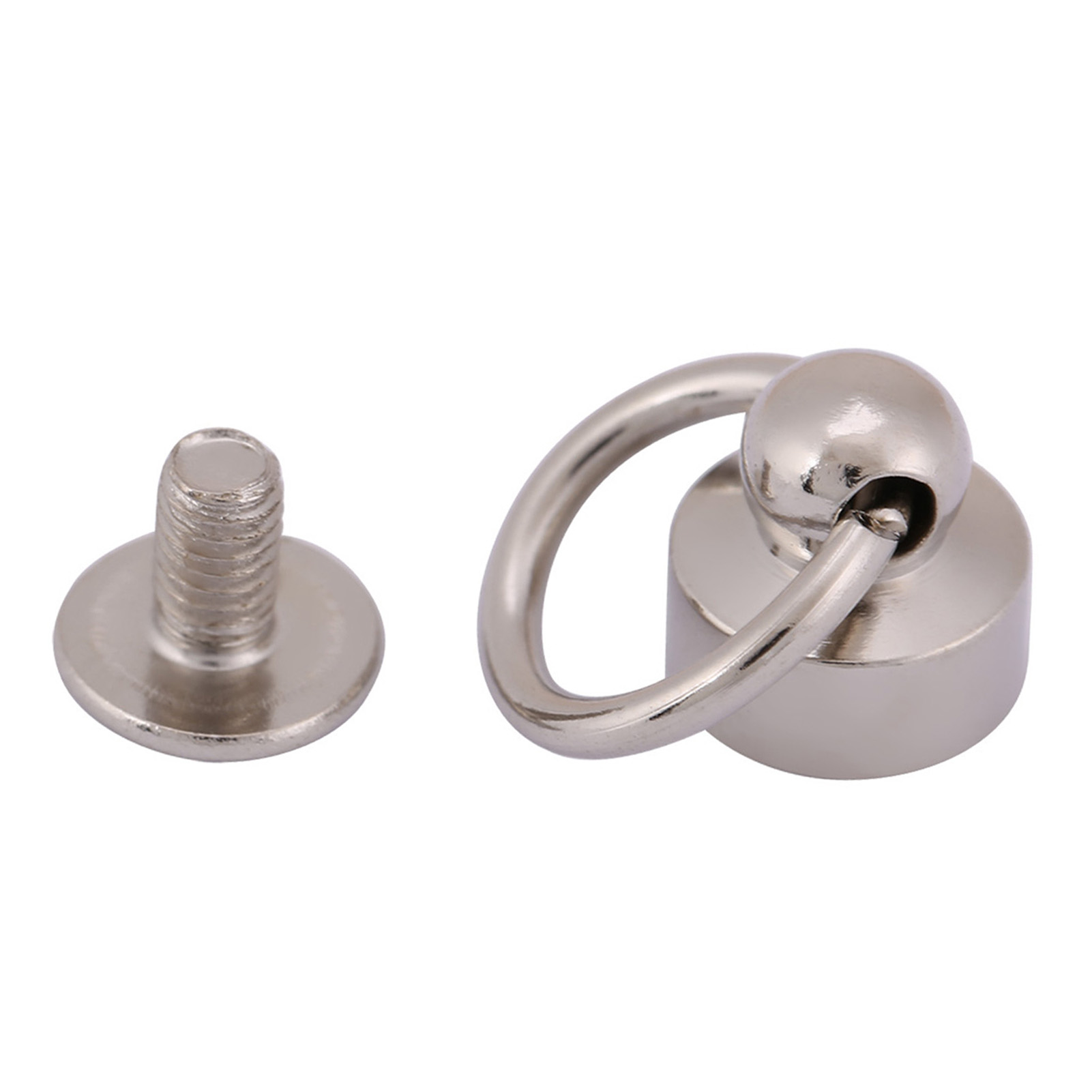 20 Nieten-befestigungselemente Für Diy-lederarbeiten Wie Handtaschen, Handyhüllen, Ketten Und Taschen (8 Mm, Silberfarben)