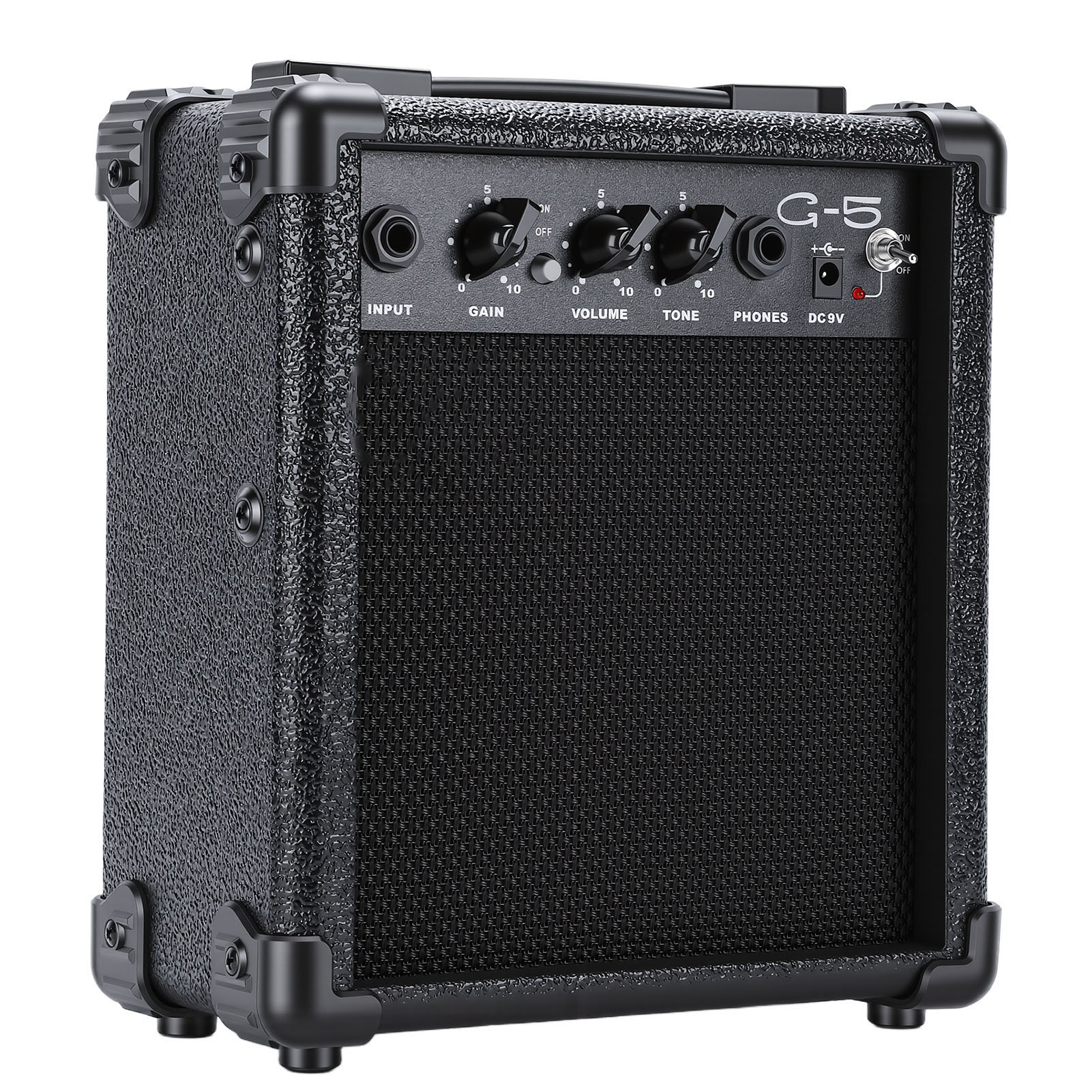 Gitarrenverstärker 5w, 3,5-mm-kopfhöreranschluss, 6,35-mm-eingangsbuchse, Tragbarer E-gitarrenverstärker Für Übung Und Auftritt