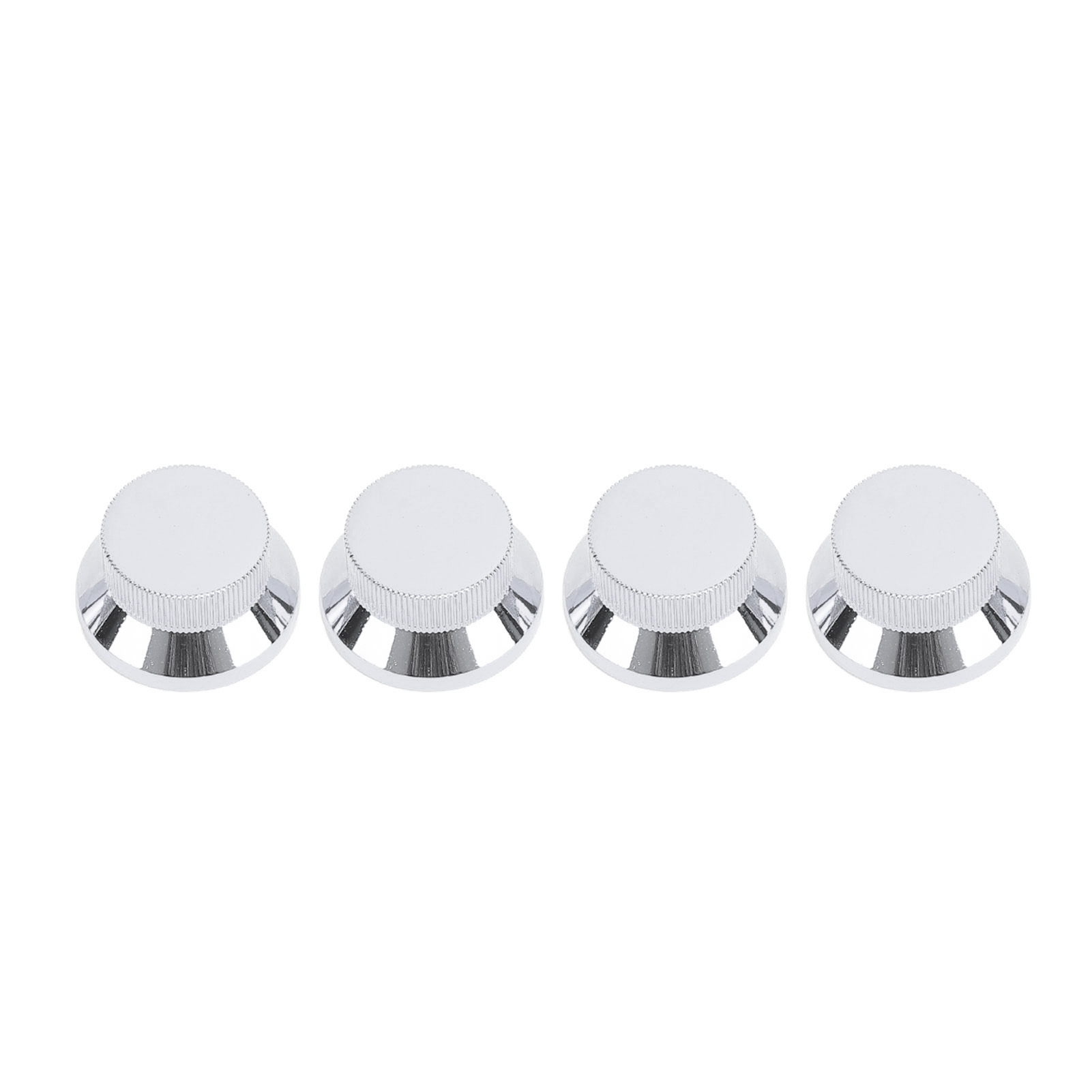 Stück Metall-knopfkappen Für Lautstärke- Und Klangregler An E-gitarre Und Bass, Passend Für Potentiometer Mit 6 Mm Innendurchmesser, Silberfarben