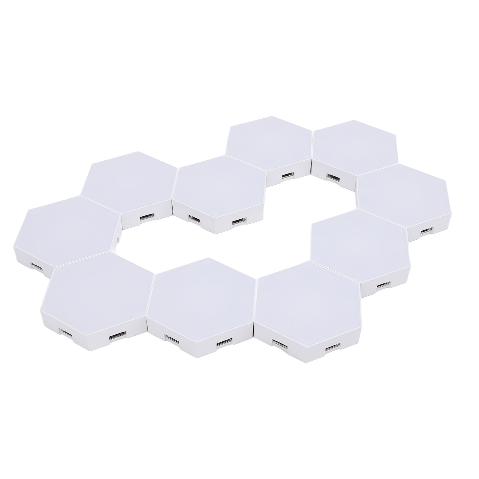 10er-set Sechseckige Wand-led-lichtpaneele Mit Wlan, Musiksynchronisation Und App-fernbedienung Für Gaming