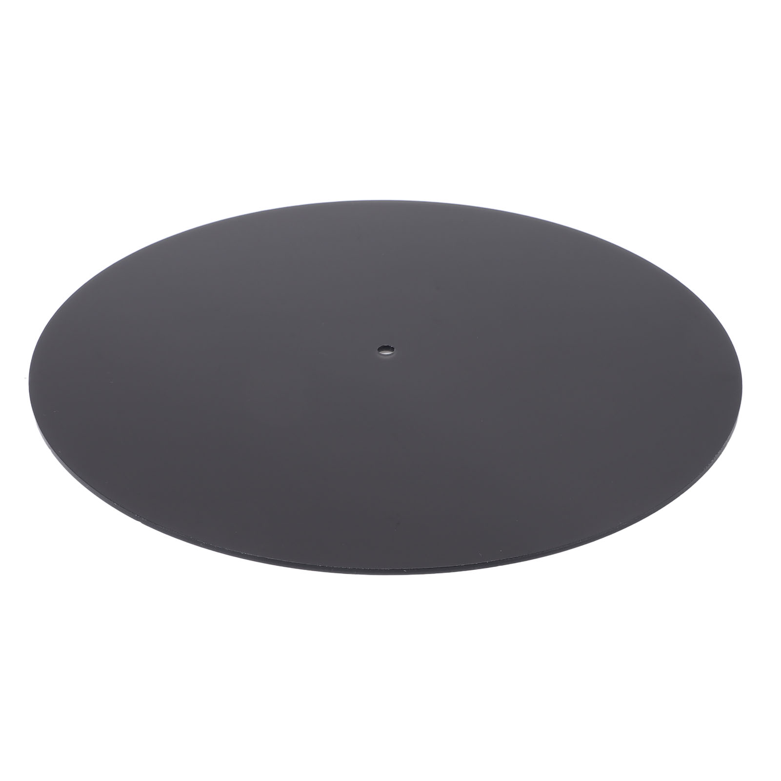 Acryl-plattentellermatte, Geräuschdämpfend, Stoßdämpfend, Antistatisch, Rutschfest, Für Standard-12-zoll-plattenspieler, Transparent Schwarz