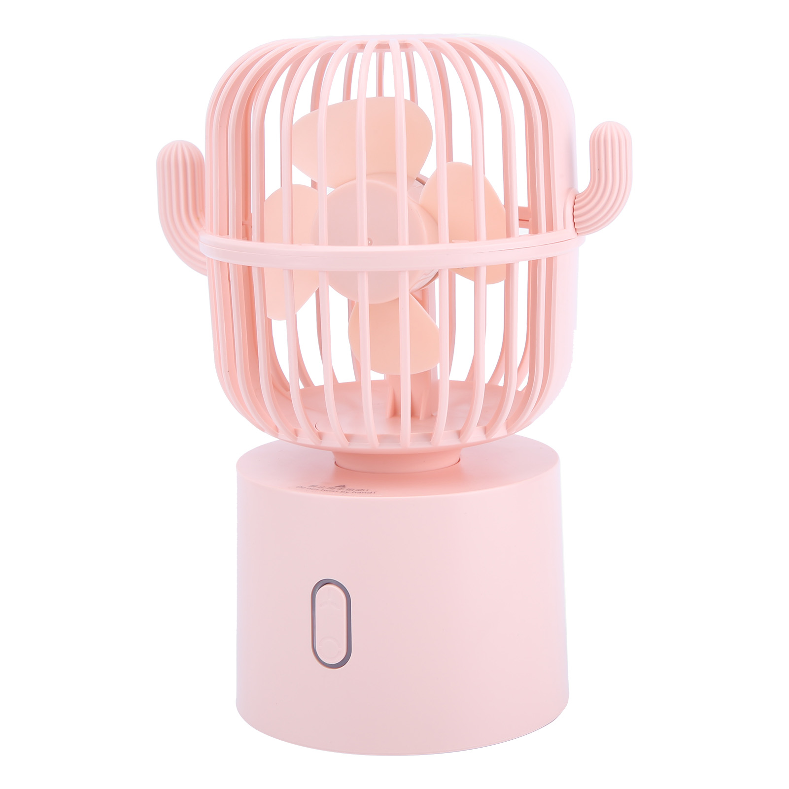Usb-ladefunktion, Mini-tischventilator, Tragbar, 3 Geschwindigkeitsstufen, Einstellbar, Pink