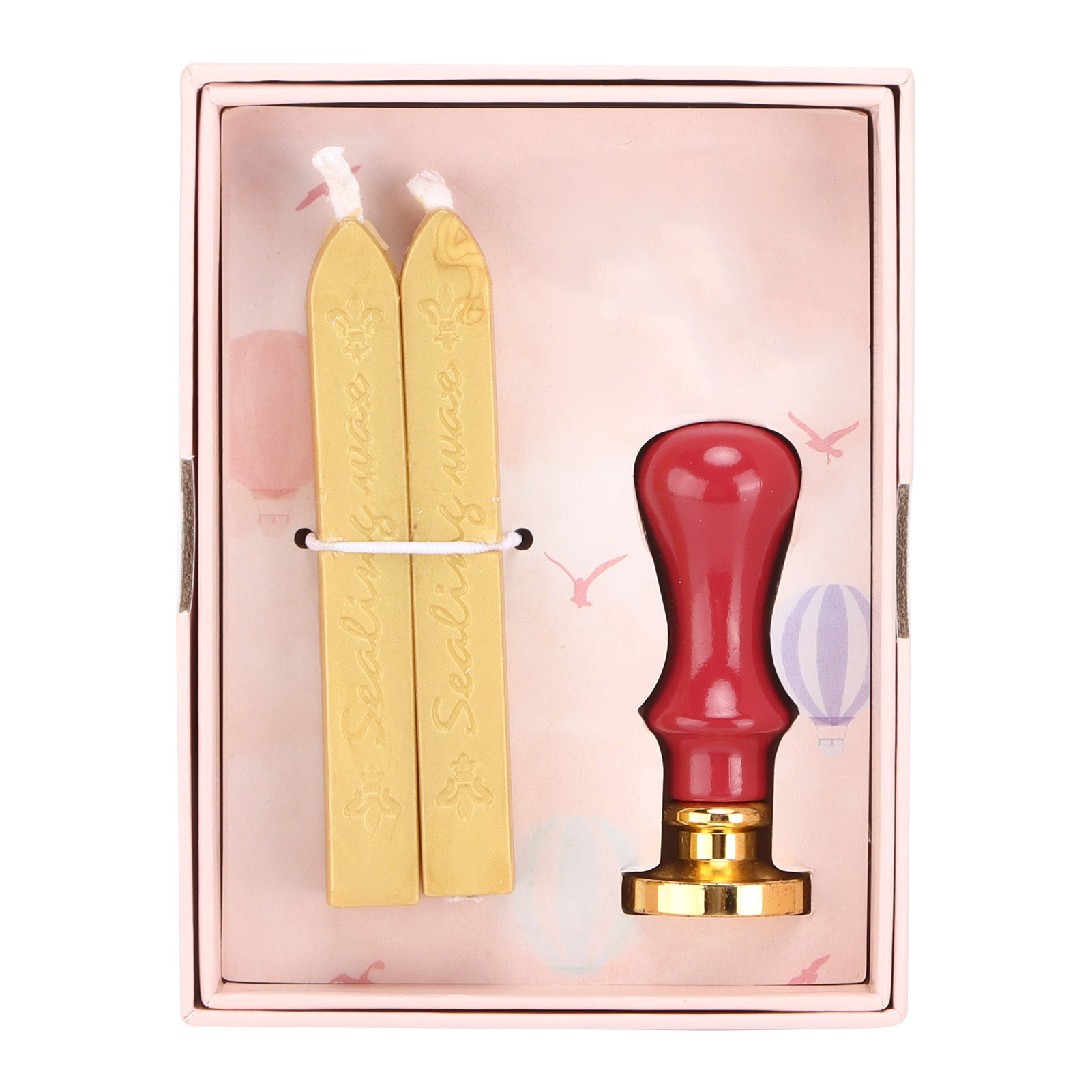 Wachssiegel-stempelset, Klares Muster, Europäischer Stil, Klassisches Diy-siegelset Für Umschläge, Einladungen, Hochzeitsverzierungen, Zinnoberroter Griff