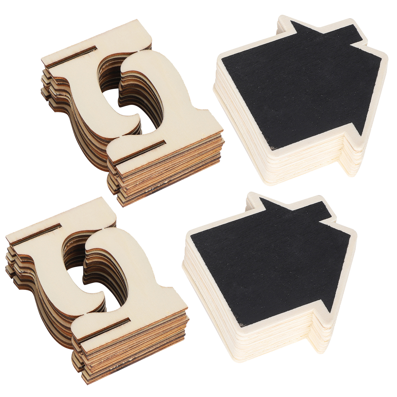 2er-set Mini-holztafeln, Kleine Tischkarten, Bastelideen, Hochzeitsdekoration