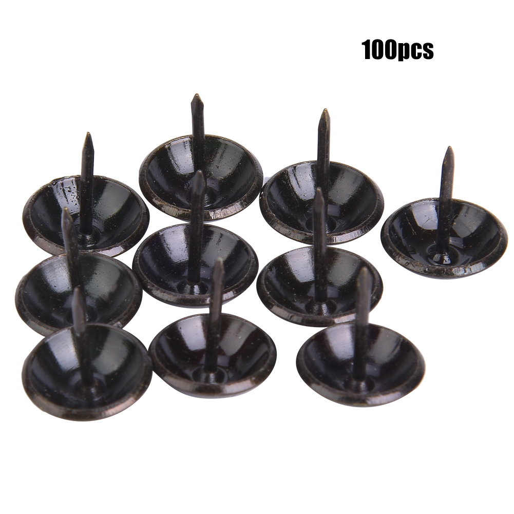 100 Stück Polsternägel Im Retro-stil Mit Rundem Kopf, Verdickt, Dekorative Möbelaccessoires, 19 X 23 Mm
