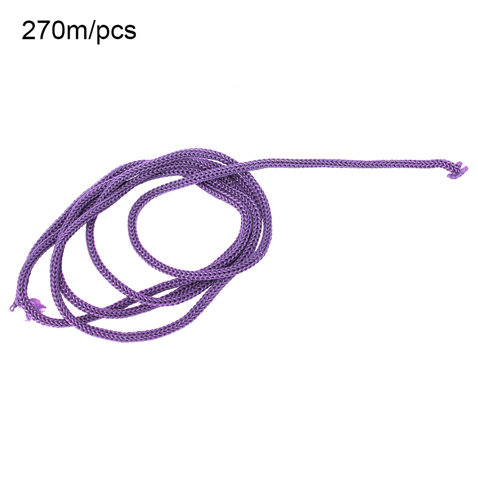 270 M/stück 3 Mm Polypropylenseil, Geflochtene Pp-kordel Mit Kordelzug, Diy-etiketten- Und Ausweishalter (lila)