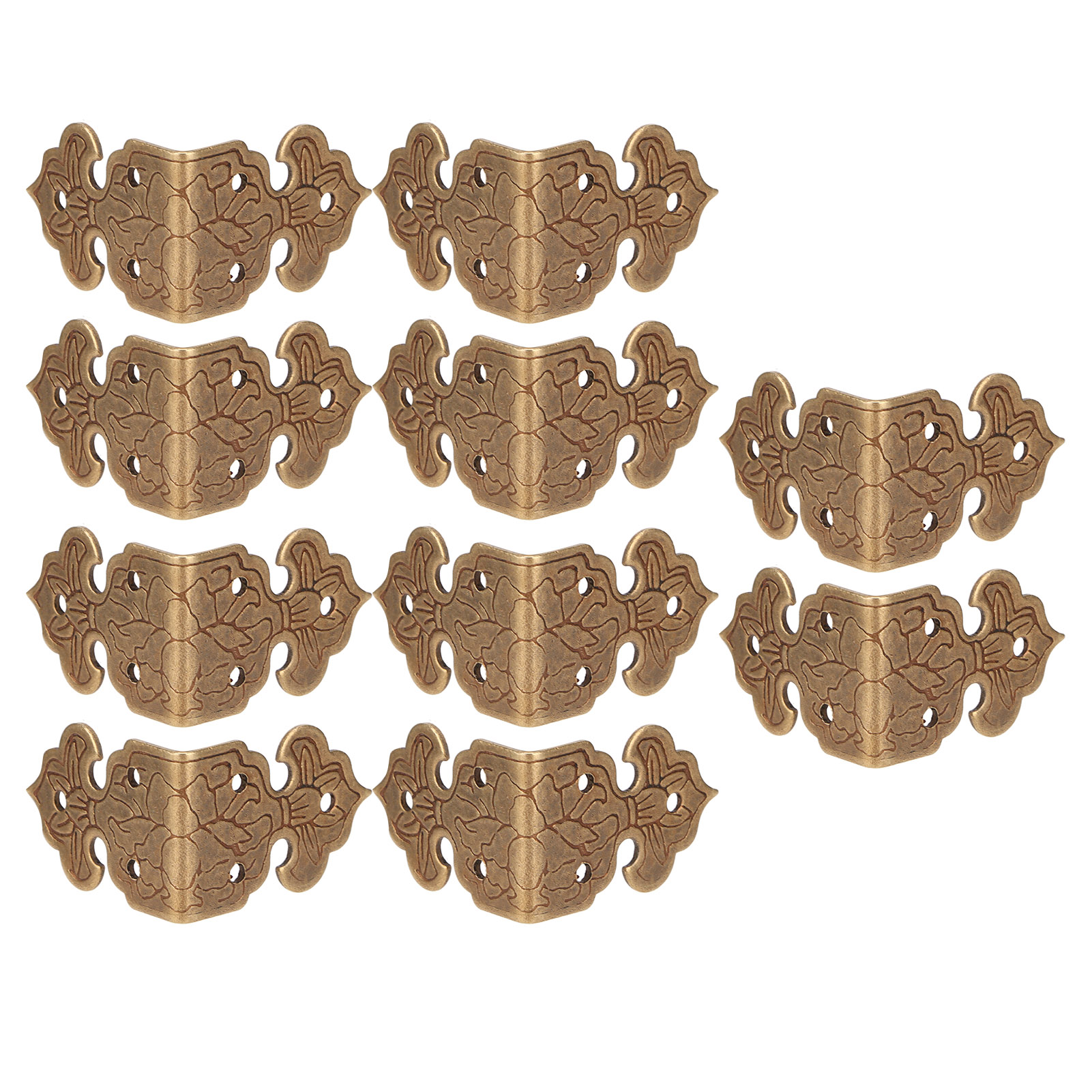 Eckenschutz Aus Kupfer, Tischkantenschutz Für Schmuckkästchen, Geschenkboxen Aus Holz, Schränke, Bronze