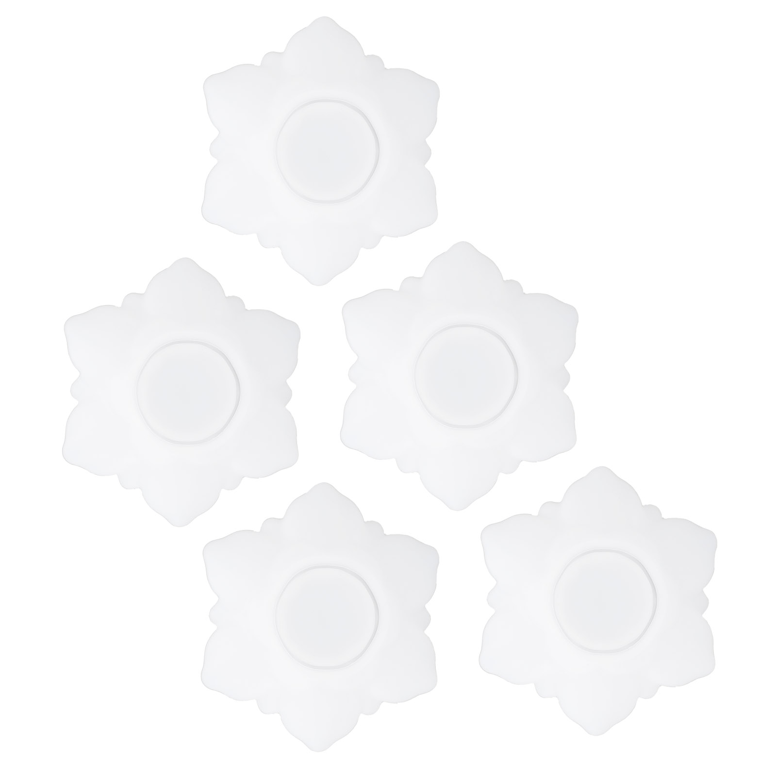 5-teiliges Set Silikon-tropfenformen Mit Kristallglas Für Diy-handseifendekoration Und Bastelzubehör