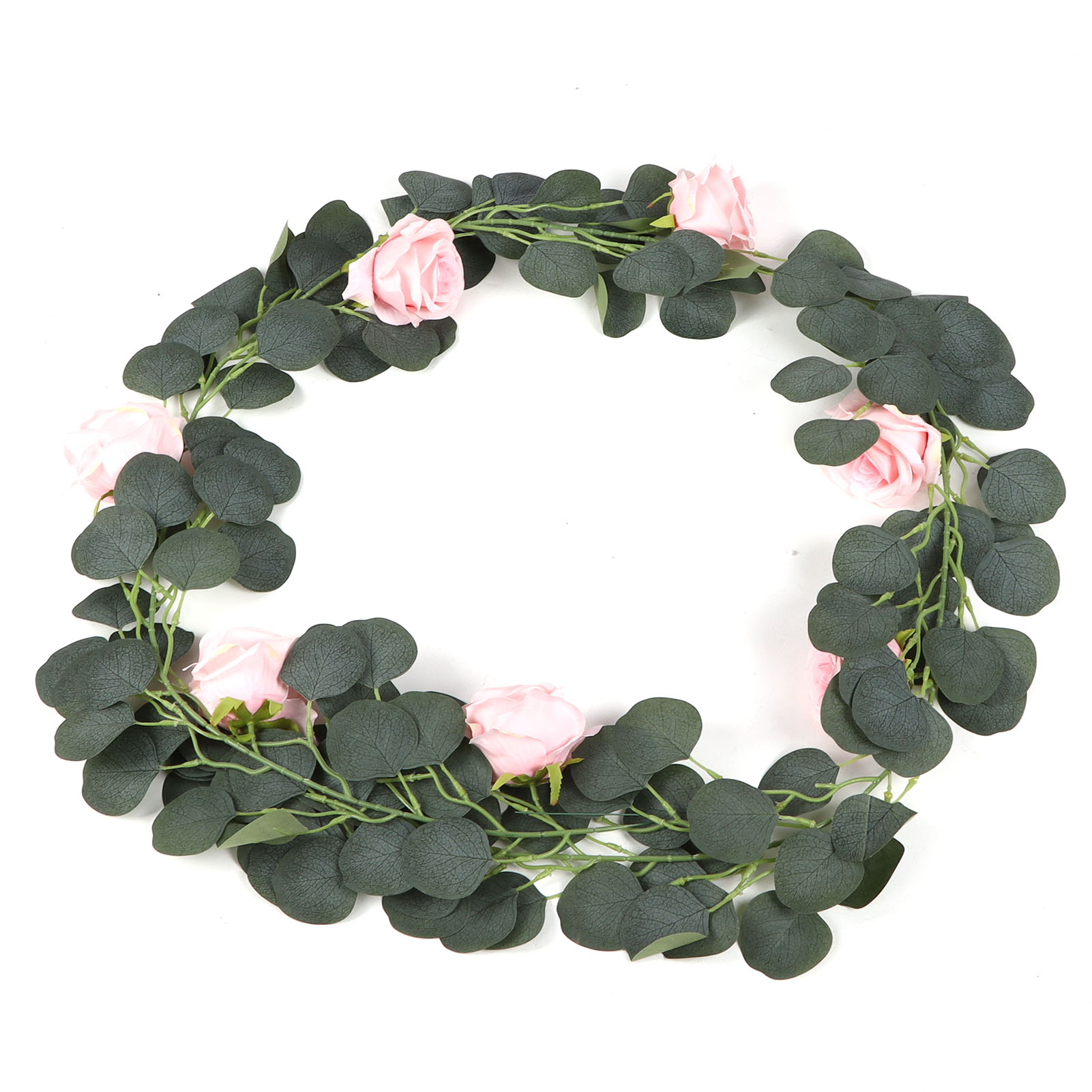 Künstliche Girlande Aus Seide, Hängend, Lebendig, Multifunktional, Mit Blumenranken Für Hochzeitsfeiern Und Gartendekoration, Rosa