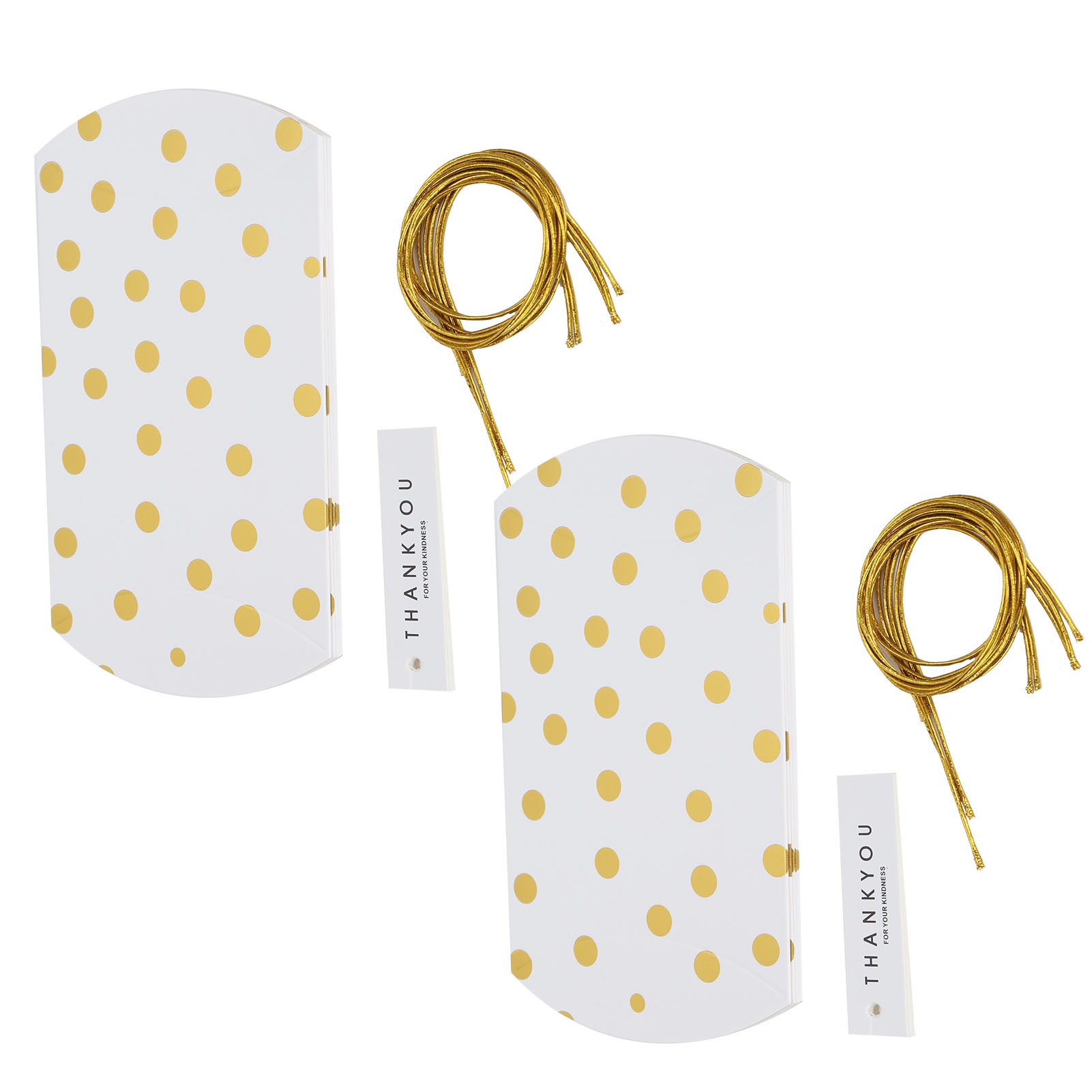 10 Stück Diy-geschenkboxen Für Süßigkeiten, Kekse, Kleine Papiertüten Für Hochzeiten, Geburtstage Und Partys, Mit Goldenen Punkten