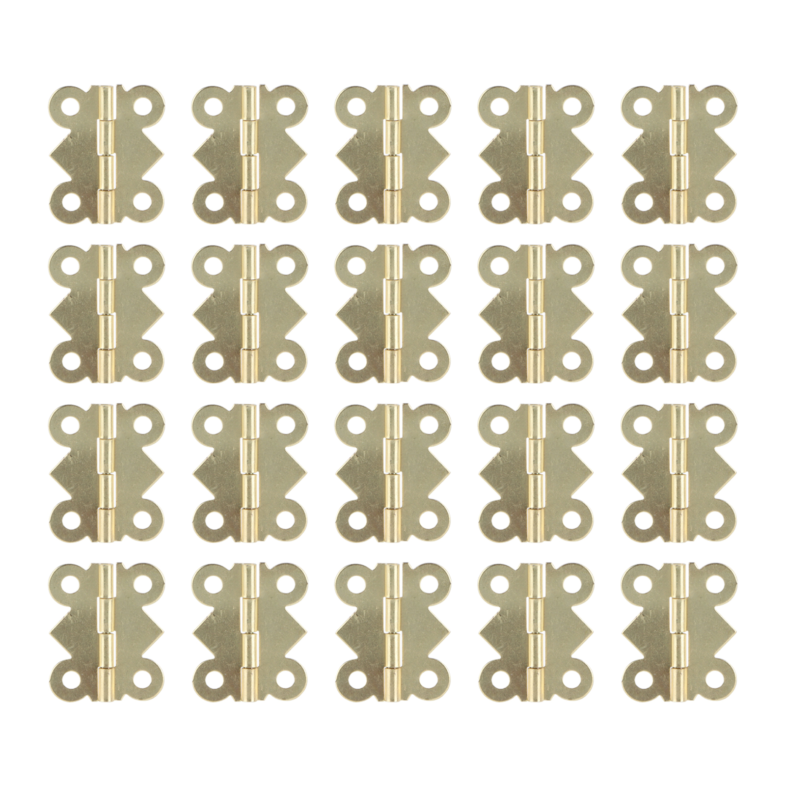 20er-set Scharniere Aus Eisen, Schraubbefestigung Für Holzkisten, Schranktüren, Aktivitätsvorrichtungen, 25 X 20 Mm