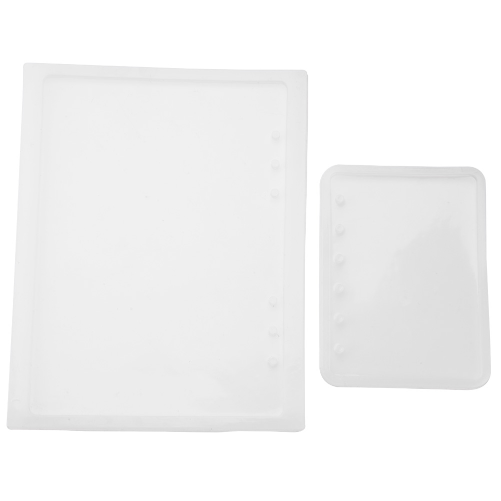2er-set Silikonformen In A5- Und A7-notizbuchform Für Diy-notizblockhüllen Aus Epoxidharz Und Kristallen